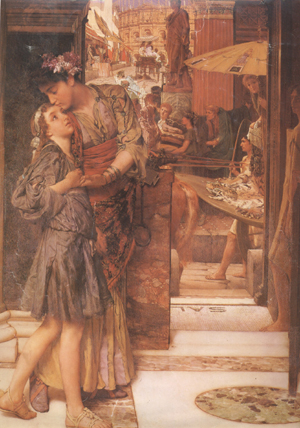 Alma-Tadema, Sir Lawrence The Parting Kiss (mk24)